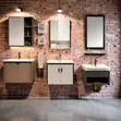 Wall Mounted Bathroom Vanity Cabinet with Mirror - 2