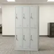 6-Locker Compartment Office Lockable Storage Cabinet - 1