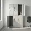 6-Locker Compartment Office Lockable Storage Cabinet - 5