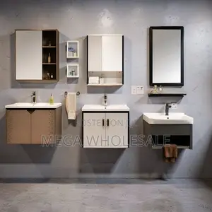 Scratch-Resistant Wall Mounted Bathroom Vanity Cabinet with Mirror