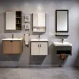 Scratch-Resistant Wall Mounted Bathroom Vanity Cabinet with Mirror - 1