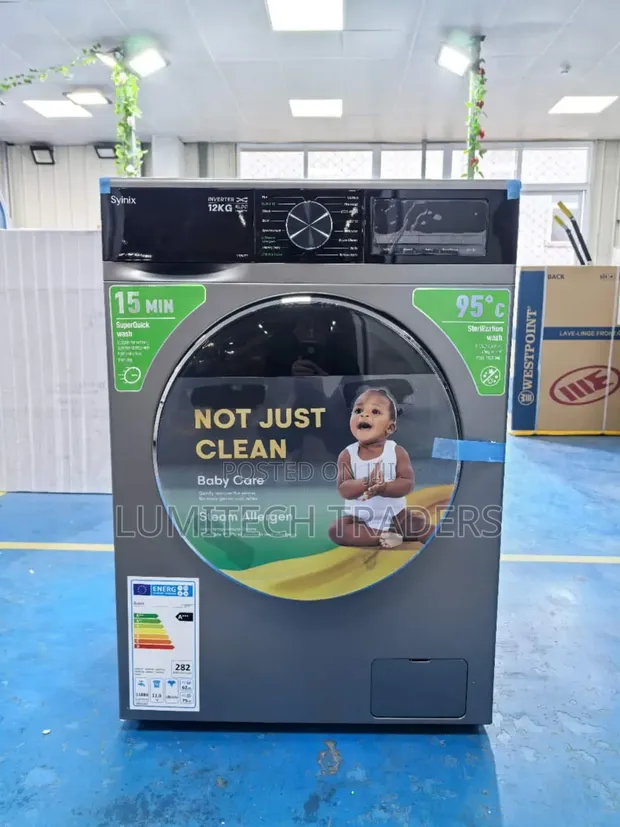 Syinix 8kg Front Load Fully Automatic Washing Machine - 1
