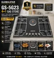 Globalstar GS-5G23 4+1 Gas Hob Cooker - Built-In - 2