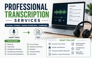 Audio Transcription Services - Nakuru