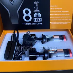 Y8 H4 LED Headlight Bulbs - Ultra-Bright Mini Projector Lens