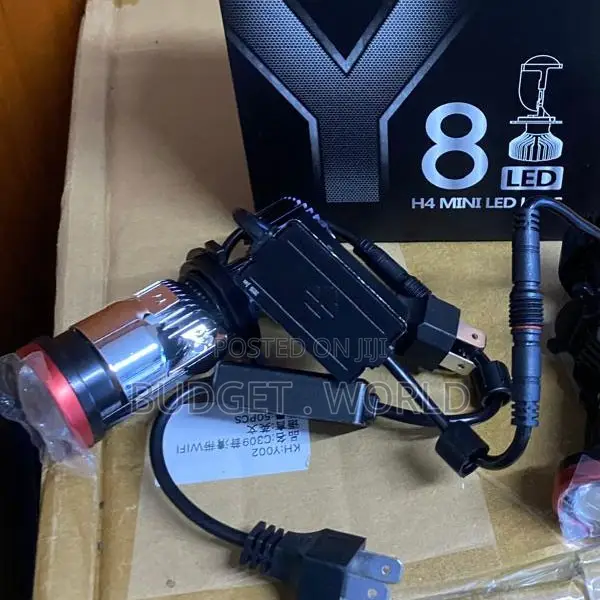 Y8 H4 LED Car Headlight Bulbs - 30,000LM High/Low Beam - 1