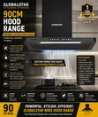 Globalstar 90KS 90CM Hood Range - Powerful Kitchen Ventilation - 1