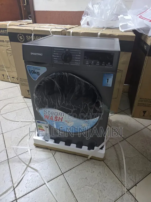 Smartpro SWM-10FL 10kg Front Load Washing Machine with Steam - 1