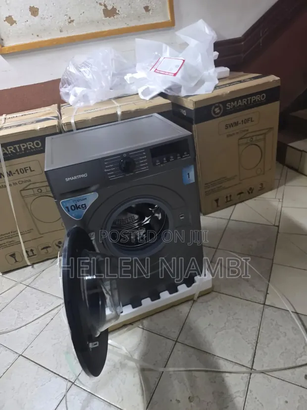 Smartpro 8kg Front Load Automatic Washing Machine - 1