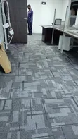Slick Grey Office Carpet Tiles - 2