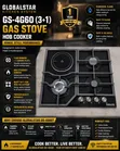 Globalstar GS-4G60 3+1 Gas Hob Cooker - Brand New - 2
