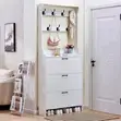 Modern Wooden Three Drawer Shoe Rack - 4
