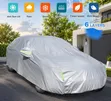 All-Weather Harrier Car Cover with Reflectors - Silvery - 2