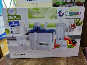 Primdale 4-in-1 Food Processor, Juicer, Blender, Grinder & Chopper