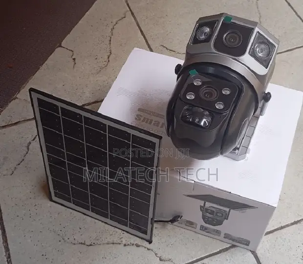 4G Solar Security Camera Dual Lens - Remote Monitoring CCTV - 1