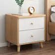Modern Nightstand Table Cabinet - White - 4