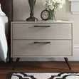 Modern Nightstand Table Cabinet - White - 5