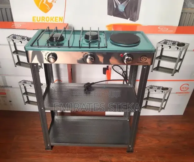 Eurochef Deluxe Gas Stove 2 Gas + 1 Hot Plate (EC-6073 2+1) - 1