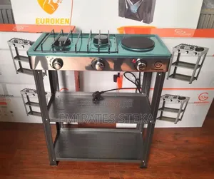Eurochef Deluxe Gas Stove 2 Gas + 1 Hot Plate (EC-6073 2+1)