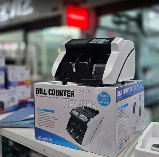 2-in-1 Money Counting & Fake Note Detector Machine - 1