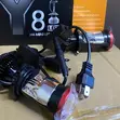 Y8 H4 LED Headlamp Bulbs - White Projector Lens - 2