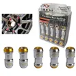 Cold Forged Steel Lug Nuts with Rotating Red Taper - 1