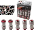 Cold Forged Steel Lug Nuts with Rotating Red Taper - 2