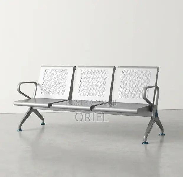 Office Waiting Bench: 3-Seater Reception Bench - 1