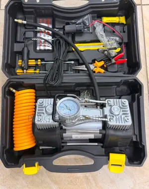Heavy Duty 2 Cylinder Portable Air Compressor with Tools