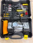Heavy Duty 2 Cylinder Portable Air Compressor with Tools - 1