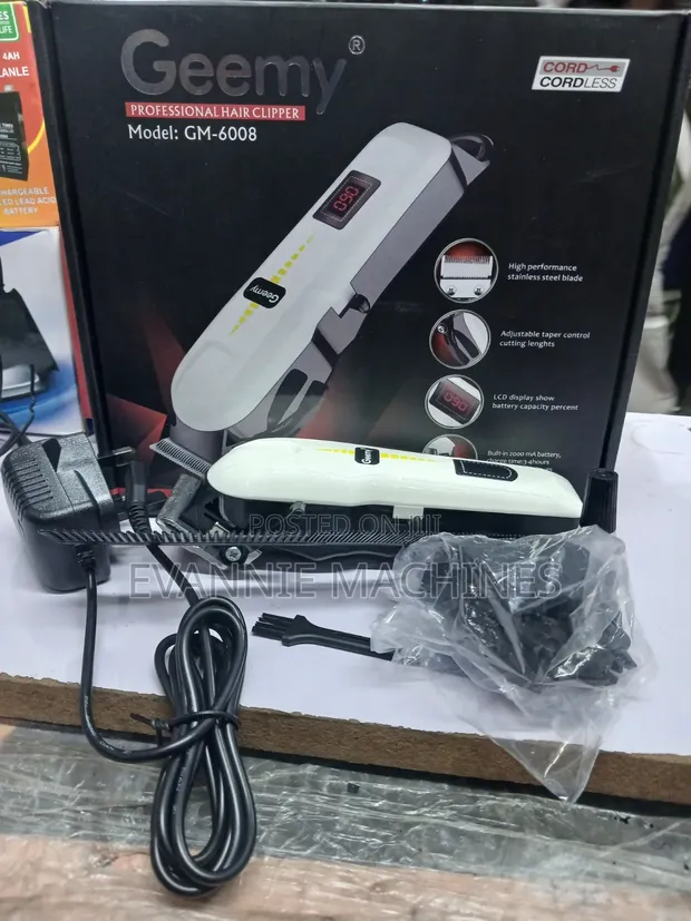Geemy GM-6008 Professional Cordless Hair Clipper - 1