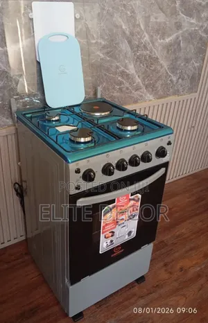 Eurochef 3+1 Free Standing Cooker - Electric Oven, Rotisserie