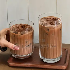 Highball Water Glasses - Vertical Ribbed, 500ml & 380ml