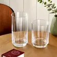 Highball Water Glasses - Vertical Ribbed, 500ml & 380ml - 4