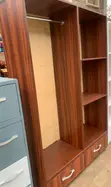 Brown Wall Unit with 4 Shelves - 1