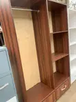 Brown Wall Unit with 4 Shelves - 2