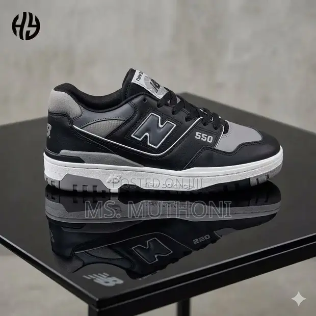 New Balance 550 Low-Top Sneakers - White Leather - 1