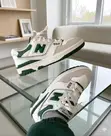 New Balance 550 Low-Top Sneakers - White Leather - 3
