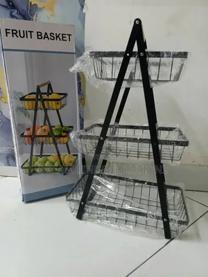 Premium 3-Tier Black Iron Kitchen Display Tower