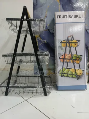 3-Tier Space-Saving Fruit & Vegetable Market Stand