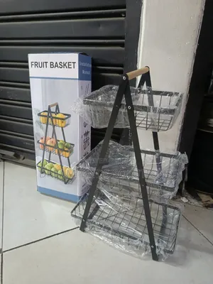 3-Tier Industrial Iron Storage Tower for Fresh Produce