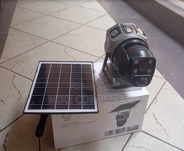 V380 Pro Dual Lens Solar Camera - 360° Outdoor Security - 1