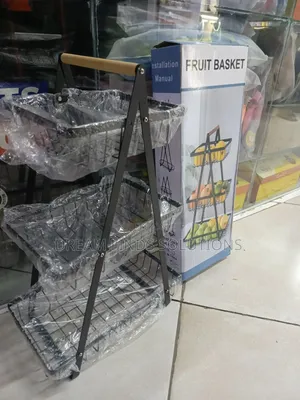 3-Level Market Basket - Fruit Vegetable Storage Tower