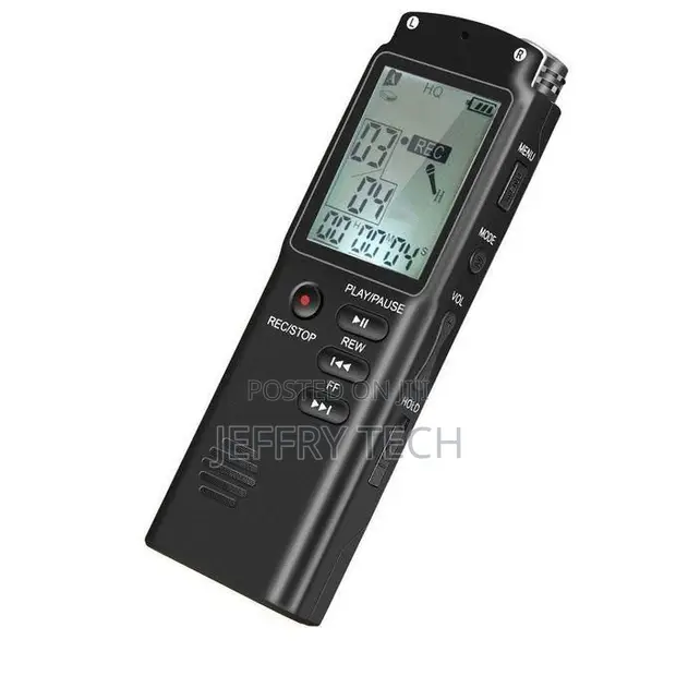 8GB Digital Voice Recorder - Built-in Mic, Long Battery - 1
