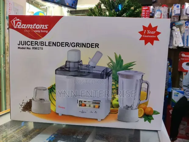 Ramtons 3-in-1 Juicer, Blender & Grinder RM278 - 1