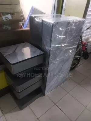 Grey Table Set with 4 Stools