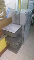 Grey Table Set with 4 Stools - 2