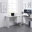 1200mm White Home Office Study Desk - 1