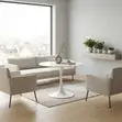 Round White Marble Coffee Table - 1