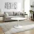 Round White Marble Coffee Table - 2